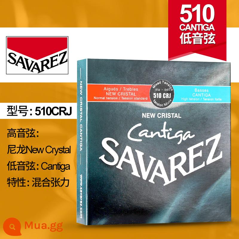 Dây đàn guitar cổ điển Pháp Savarez Savarez 510AJ 500CJ CR AR Bộ dây nylon - Căng thẳng hỗn hợp 510CRJ