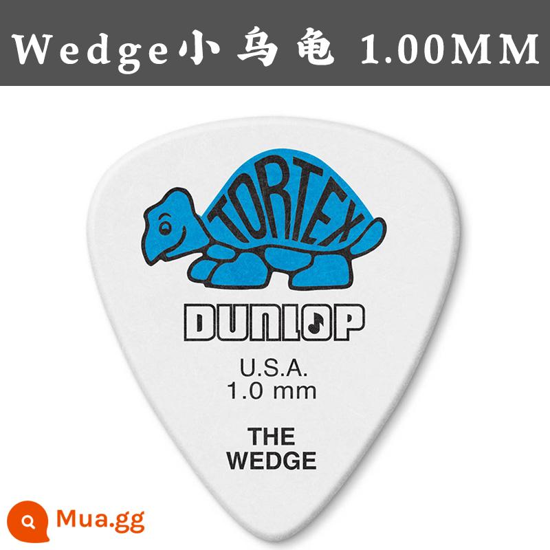 Dunlop Tortex Wedge Little Turtle Bakelite Acoustic Pick 0.5-1.14 - Rùa xanh 1.0mm