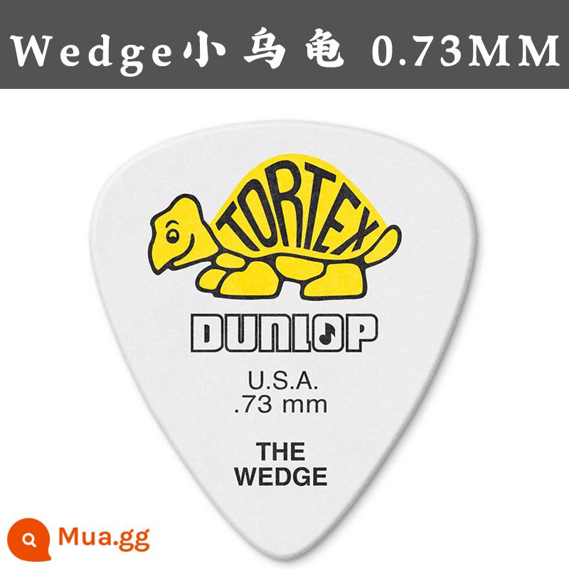 Dunlop Tortex Wedge Little Turtle Bakelite Acoustic Pick 0.5-1.14 - Rùa vàng 0,73mm