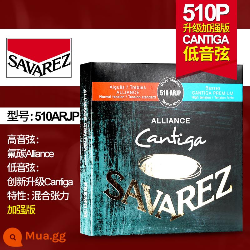 Dây đàn guitar cổ điển Pháp Savarez Savarez 510AJ 500CJ CR AR Bộ dây nylon - Phiên bản nâng cao: căng thẳng hỗn hợp 510ARJP