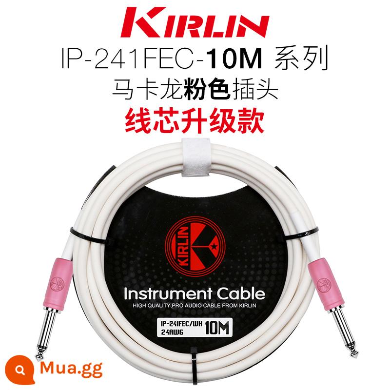 Kirlin Colin đàn guitar cáp điện hộp đàn guitar gỗ bass nhạc cụ âm thanh giảm tiếng ồn dòng 3 6 10 15 mét - Phiên bản nâng cấp lõi cắm bột 10 mét