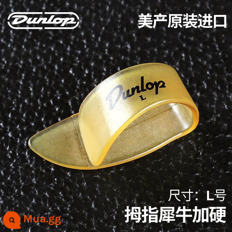 Dunlop Đàn Guitar Dunlop Ngón Tay Cái Mái Chèo Bộ Ngón Tay Phải Vòng Bảo Vệ Móng Tay Armor Chịu Mài Mòn Ballad Fingerstyle - Phiên bản tê giác cứng [size L]