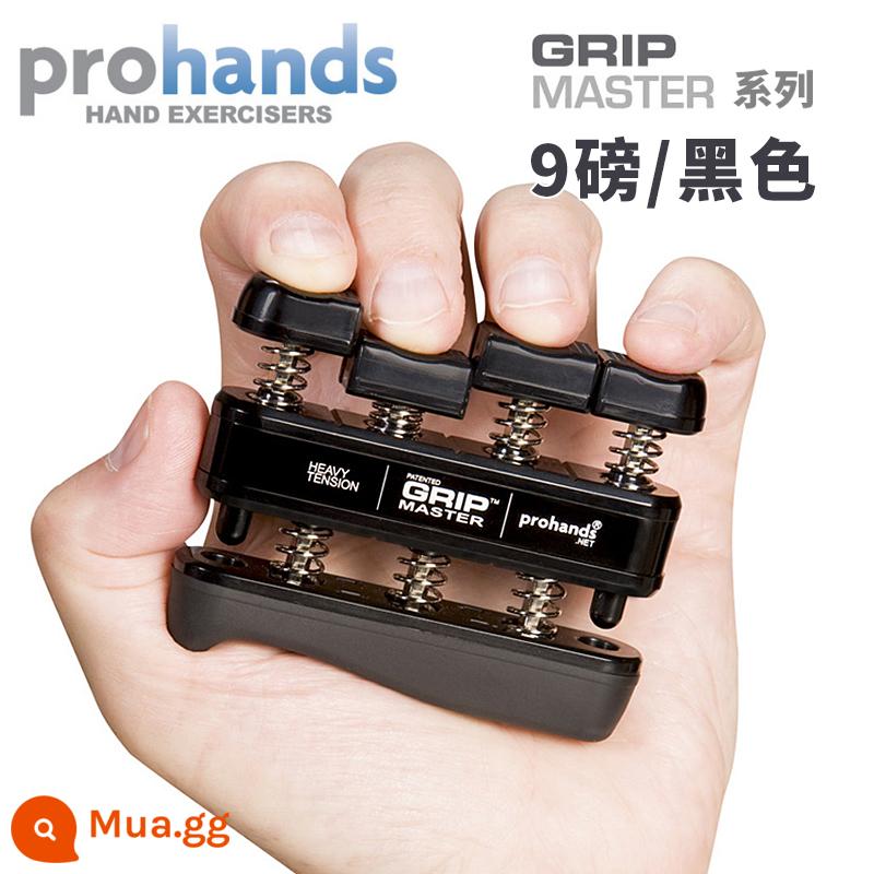 American ProHands VIA đàn piano dành cho người lớn dành cho trẻ em luyện ngón tay cầm huấn luyện lực ngón tay đàn guitar thiết bị lực ngón tay - GRIP Đen 9 lbs.