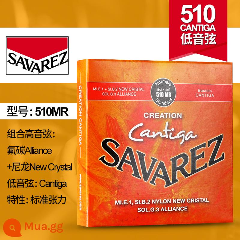 Dây đàn guitar cổ điển Pháp Savarez Savarez 510AJ 500CJ CR AR Bộ dây nylon - Độ căng trung bình 510MR