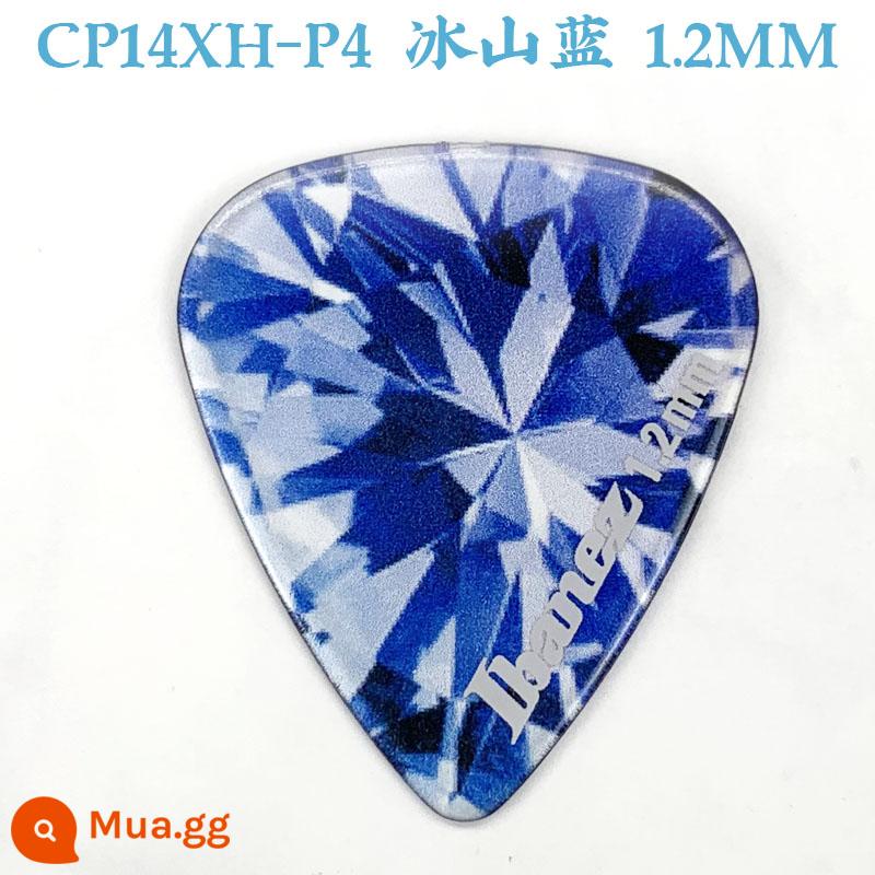 Nhật Bản Sản Xuất IBANEZ Kính Vạn Hoa Đàn Guitar Pick Điện Gỗ Dân Gian Đàn Guitar Bass Tốc Độ Gảy Lò Xo Mảnh - Hình giọt nước P4-Iceberg Blue 1,2mm