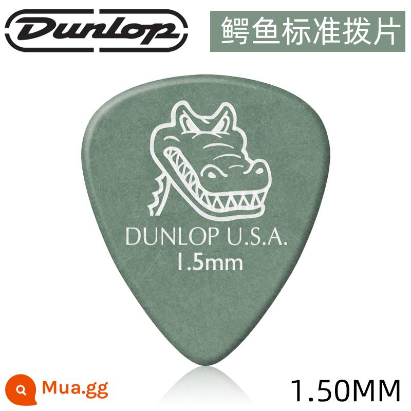 Sản xuất tại Mỹ Dunlop Gator cá sấu mờ chống trượt bakelite đàn guitar dân gian mái chèo chống mài mòn đặc biệt 0,58 - 1,5mm màu xanh đậm