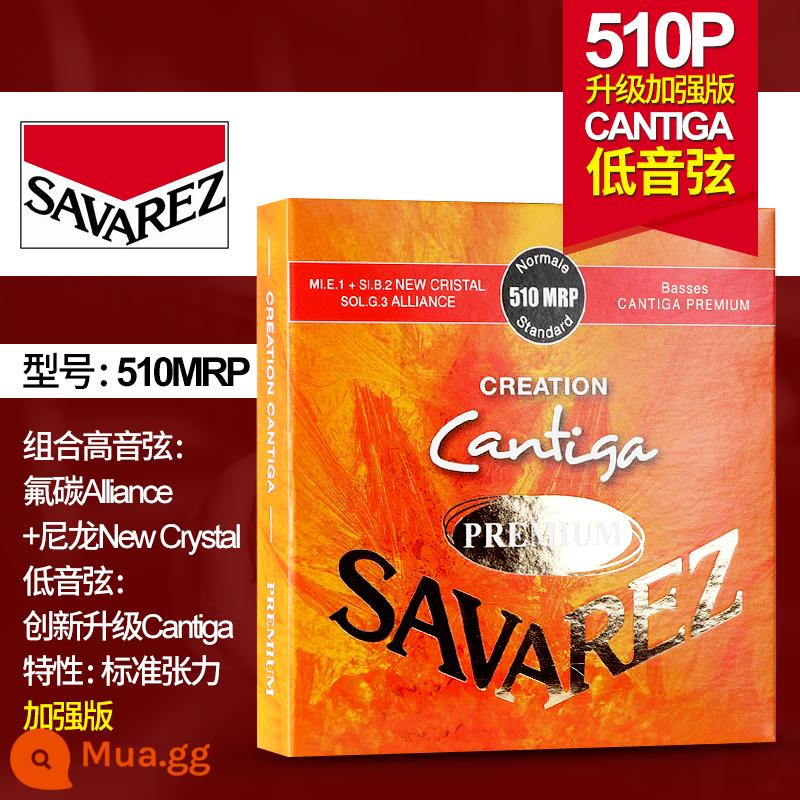 Dây đàn guitar cổ điển Pháp Savarez Savarez 510AJ 500CJ CR AR Bộ dây nylon - Phiên bản nâng cao: độ căng trung bình 510MRP