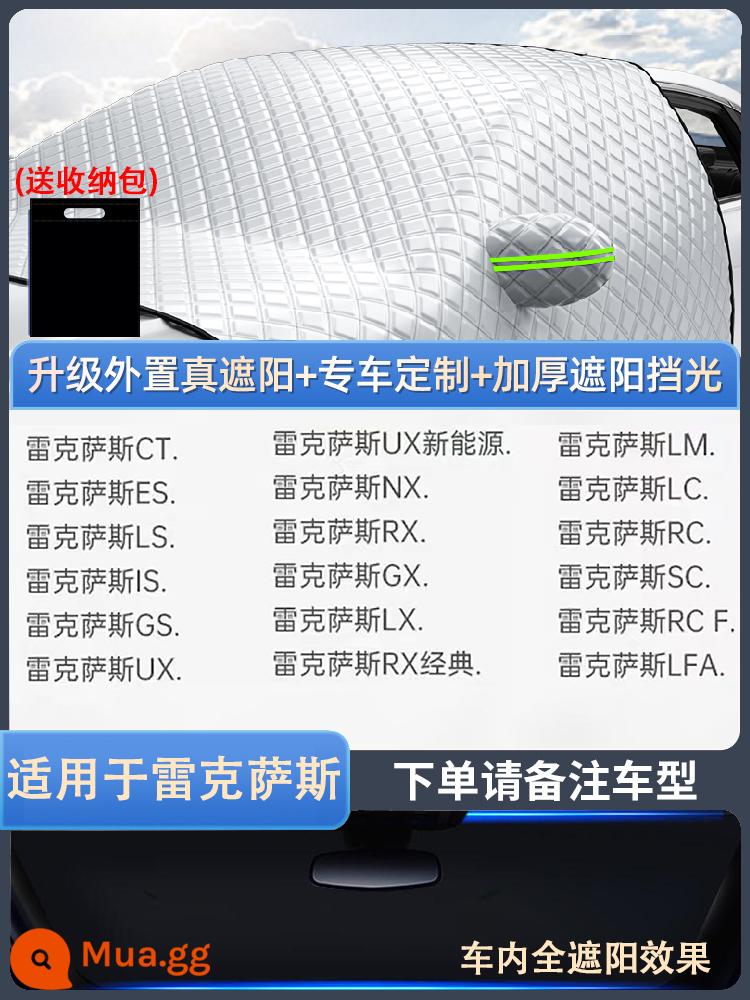 Tấm che nắng ô tô phía trước kính chắn gió kem chống nắng cách nhiệt tấm che nắng che tuyết bánh trước dù che cửa sổ xe bìa - [Dành riêng cho Lexus] Mô hình tùy chỉnh 1:1★hấp phụ mạnh★mở rộng, làm dày★bao phủ bốn cửa sổ
