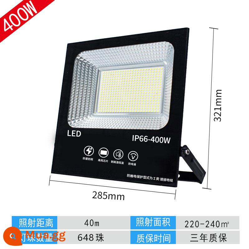 đèn led chiếu sáng ngoài trời đèn rọi công trường đèn pha chống thấm ngoài trời siêu sáng chiếu sáng sân bóng rổ - Đèn 400W648 siêu sáng mẫu sang trọng