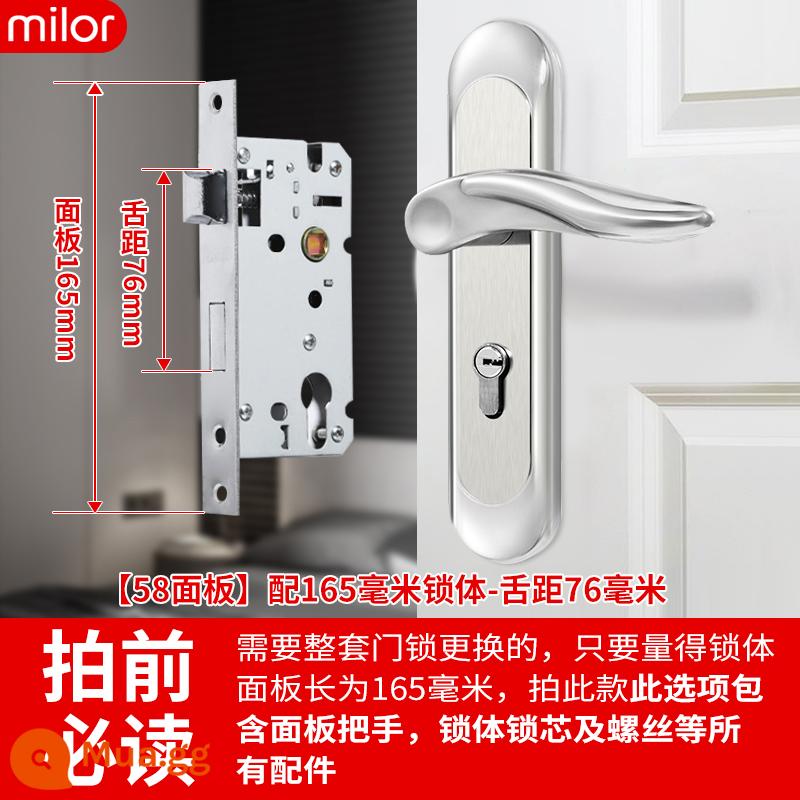 Khóa cửa phòng ngủ trong nhà trong nhà -nhà cửa khóa cửa gỗ miễn phí -cửa điều chỉnh cửa tay cầm tay cầm tay tay cầm tay tay cầm tay cầm tay cầm tay cầm tay cầm tay cầm tay cầm tay cầm tay cầm tay - 58 tấm [trọn bộ] Thân khóa 165 - khoảng cách lưỡi 76