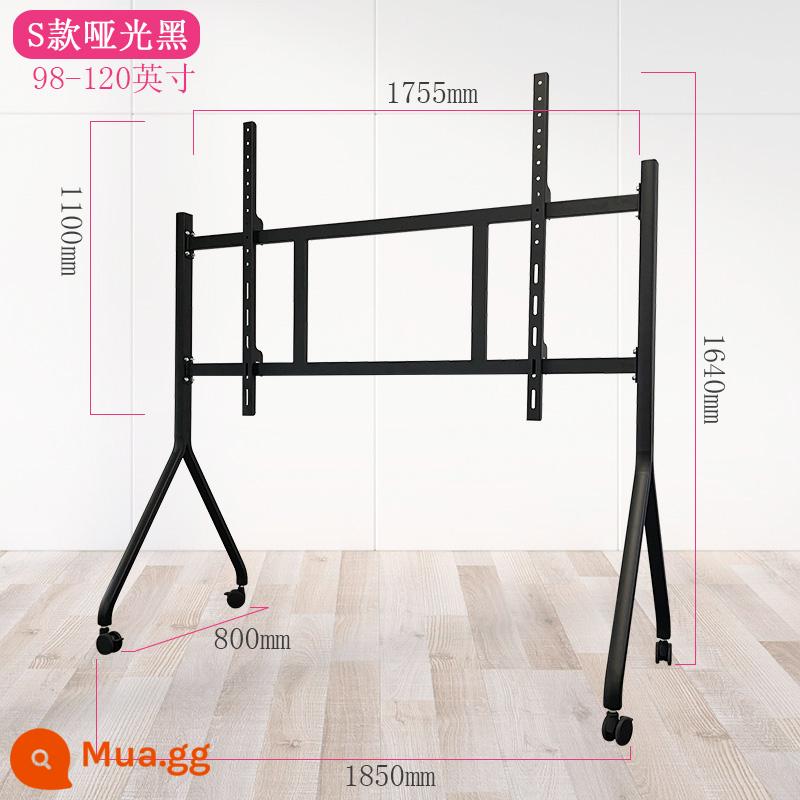 55 Giá đỡ TV Di động 65 Giáo dục Tất cả Hội nghị Thông minh Xe đẩy Sàn phẳng 75 Móc treo 85 inch Đa năng - Loại S phù hợp với 98-120 inch