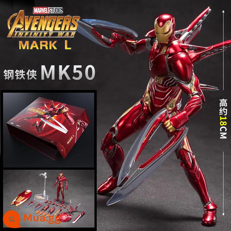 Zhongdong Iron Man MK50 Mẫu Marvel 3 Mark 4 Dạ Quang Mẫu 85 Đồ Trang Trí 7 Bộ 2 Trẻ Em 6 Quà Tặng Nam 1 - Phiên bản cao cấp mới❤MK50 Iron Man◆Hộp quà tinh tế◆