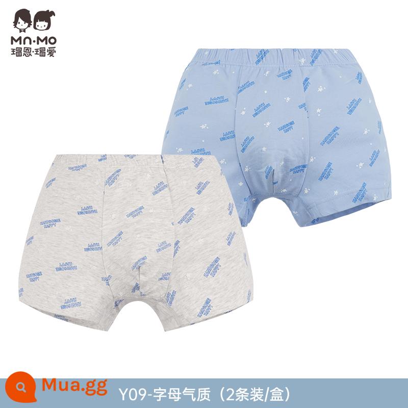 Mao En Mao love bé trai quần sịp boxer cotton cotton trẻ em quần short boxer bé trai tuổi teen - Y09 chữ phong cách trẻ trung khí chất