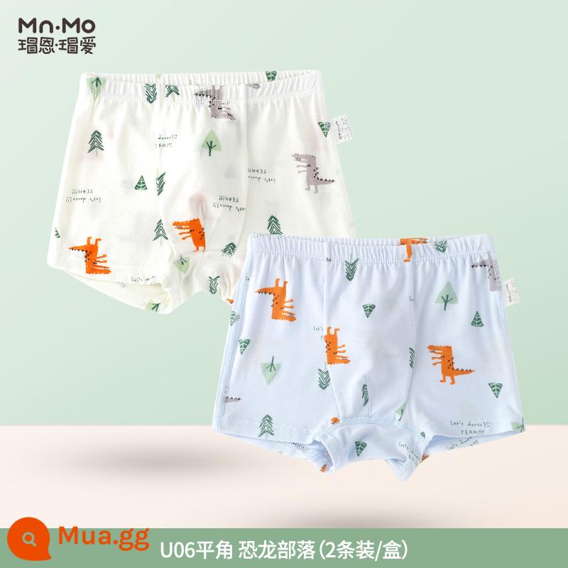 Quần lót bé trai quần boxer kiểu dáng trẻ em Maoen Maoai phần mỏng quần đùi thoáng khí quần boxer trẻ em trung và lớn - Tộc khủng long U06