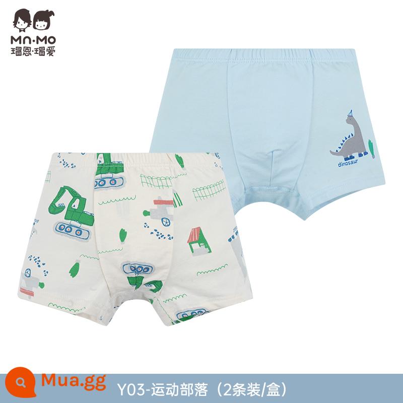 Mao En Mao love bé trai quần sịp boxer cotton cotton trẻ em quần short boxer bé trai tuổi teen - Y03-Thể thao bộ lạc