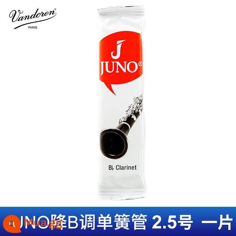 Pháp nhập khẩu Vandoren Bendlin clarinet sậy hộp màu xanh thả b clarinet sậy mảnh sáo sậy - Cây sậy đơn JUNO số 2,5 in B phẳng