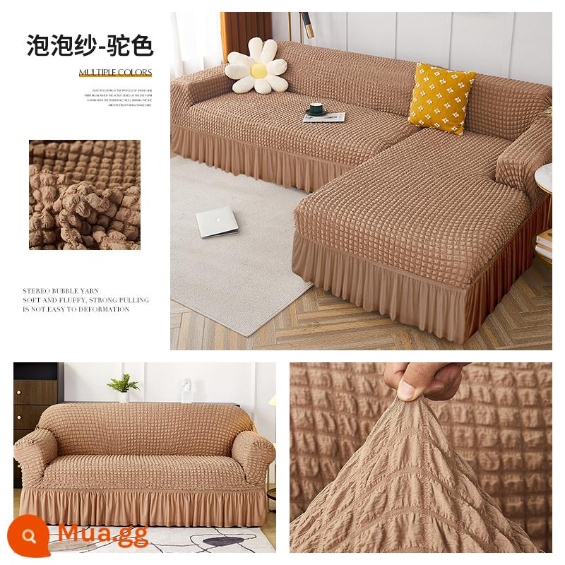 Sofa lười biếng cover cover toàn bộ kết hợp đầy đủ của đệm ghế sofa confred, ghế sofa đơn giản, gaibu chống lại - Kiểu váy lạc đà❤Thoải mái, thoáng khí và chống mèo cào