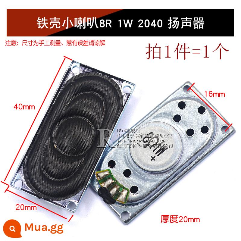 Loa Còi Nhỏ 4 Inch 1.5 Inch 2 Inch 2.5 Inch 3 Inch 5W10W 8 Ohm Loa Phụ Kiện Âm Thanh full Tần Số DIY - Vỏ sắt loa nhỏ loa 8R 1W 2040 (1 cái)