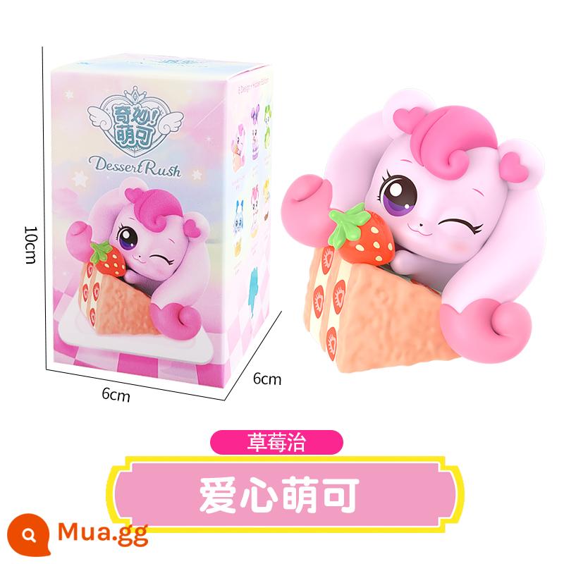 Tuyệt vời Mengke Toy Blind Box Hạnh phúc Tình yêu Mengke Món tráng miệng Series Doll Elf Doll Panpan Cô gái dễ thương - Mingbox [Trị liệu bằng dâu tây-Love Mengke]