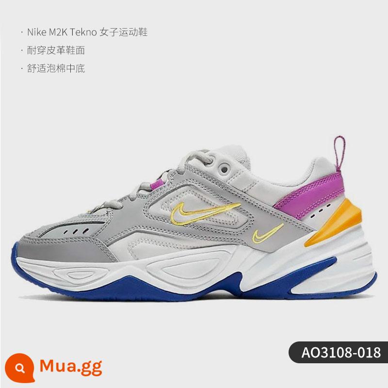 Nike/Nike Chính hãng M2K TEKNO nam nữ cùng đoạn đệm xốp phong cách cổ điển giày thể thao chống mài mòn BQ3378 - AO3108-018 Mẫu nữ