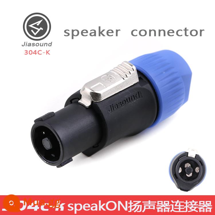 Jiasound loa bốn lõi cắm đầu canon âm thanh đầu canon loa chuyên nghiệp ổ cắm kết nối âm thanh chuyên nghiệp - Kẹp đồng nhỏ màu đen 304C-K (đen)