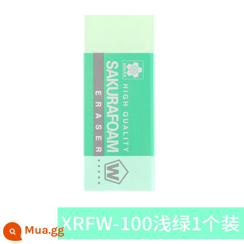 Cục tẩy hoa anh đào Sakura Nhật Bản độ bóng cao sinh viên nghệ thuật phác thảo với lá cờ trái tim cô gái đặc biệt siêu sạch cứng nửa tàu chà cát đầy đủ 2B chính thức 4B không dễ để lại vết tẩy shop một miếng hàng chính hãng nhập khẩu - Cao su vừa màu xanh nhạt