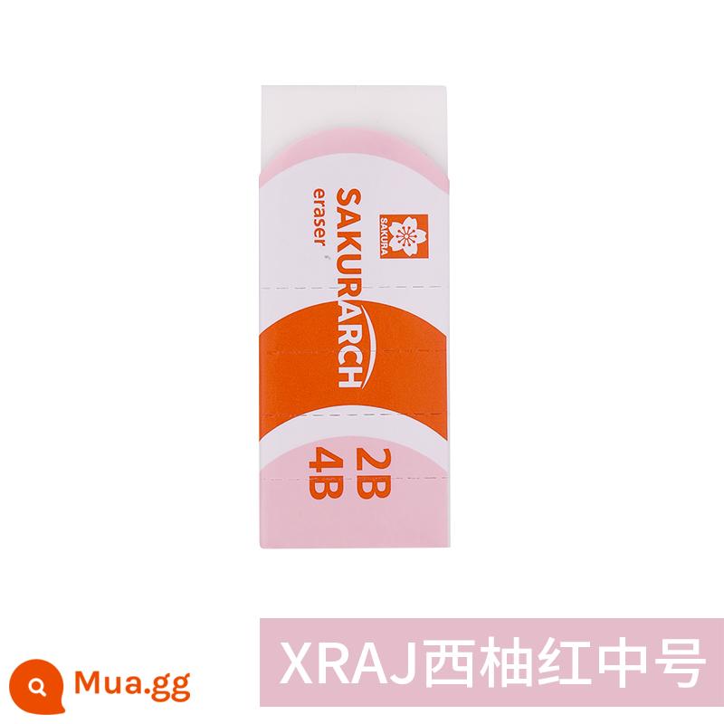 Cục tẩy hoa anh đào Sakura Nhật Bản độ bóng cao sinh viên nghệ thuật phác thảo với lá cờ trái tim cô gái đặc biệt siêu sạch cứng nửa tàu chà cát đầy đủ 2B chính thức 4B không dễ để lại vết tẩy shop một miếng hàng chính hãng nhập khẩu - [Bưởi Đỏ] Không dễ gãy 2B4B/cỡ vừa