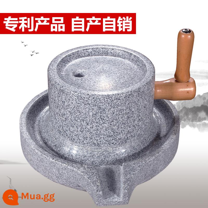 Xidi hộ gia đình đá gai dầu cối xay đá nhỏ cối xay đá tự nhiên đĩa nhỏ gạo kiểu cũ mì mì máy làm sữa đậu nành thủ công máy làm bột xúc xích - 22*35 không có chân đế [ba thiết kế được cấp bằng sáng chế]