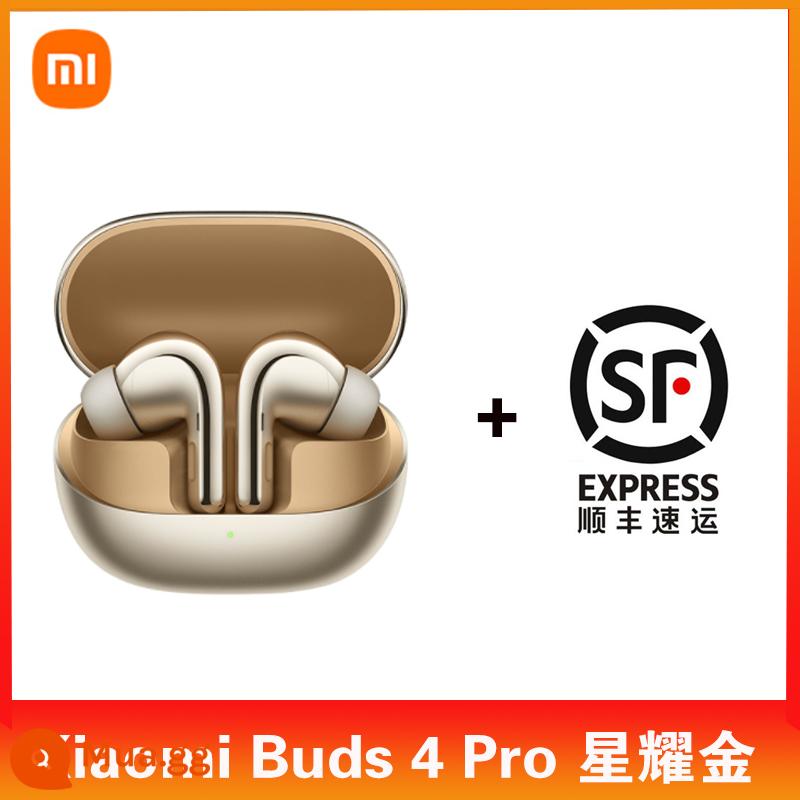 Mới Xiaomi Buds4Pro Tai nghe Bluetooth khử tiếng ồn thực sự không dây Redmi Xiaomi In-Ear Điện thoại thể thao phổ thông - Xiaomi Buds 4 Pro Xingyao Gold FaS.F.