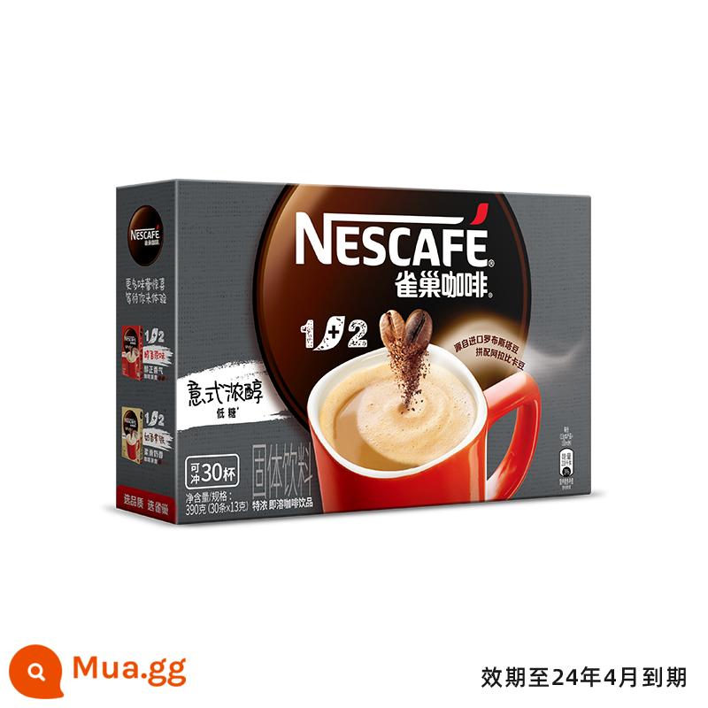 【Flagship Store】Nestlé 1+2 Hương Vị Nguyên Bản Sữa Thơm Cực Mạnh Không Đường Latte Cà Phê Hòa Tan 3 Trong 1 30 Thanh - [Hết hạn vào tháng 4 năm 2024] Tập trung đặc biệt 30 miếng*1