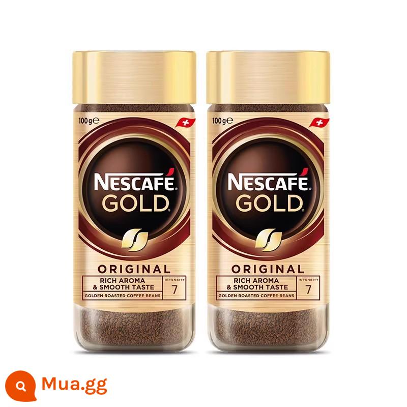 [Flagship Store] Nestle Gold Medal Bột cà phê đen chiết xuất lạnh tức thì nhập khẩu Thụy Sĩ ở nhiệt độ thấp 100g * 2 - Hương vị nguyên chất 100g*2 lon