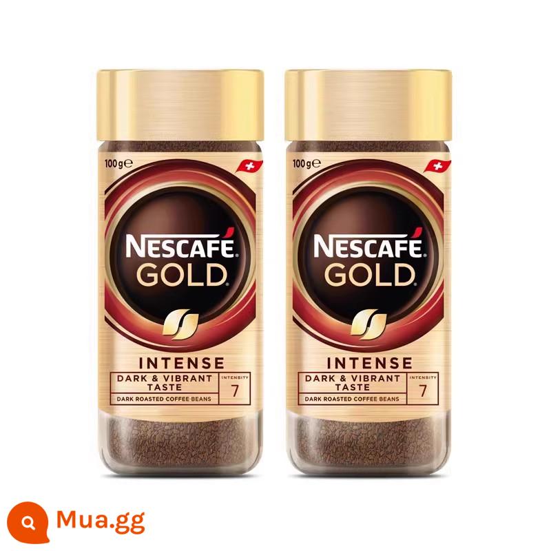 [Flagship Store] Nestle Gold Medal Bột cà phê đen chiết xuất lạnh tức thì nhập khẩu Thụy Sĩ ở nhiệt độ thấp 100g * 2 - Rich 100g*2 lon