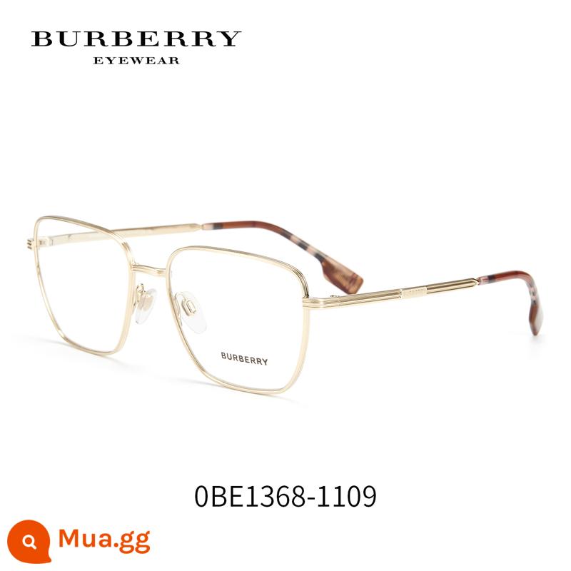 Burberry Berberry Kính tốt nghiệp Kim loại Grand Frame Checale Series với được gọi là Đảo Treasure 0BE1368 - Vàng 1109 [với thấu kính chống ánh sáng xanh Mingyue 1.60, thích hợp cho 0-500 độ]