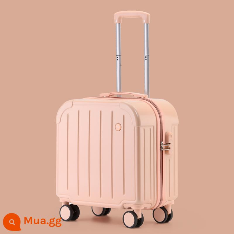 Nhỏ 18 inch hành lý nữ ánh sáng nội trú xe đẩy trẻ em im lặng đa năng bánh xe đi công tác khoảng cách ngắn vali 20 - bột ngô