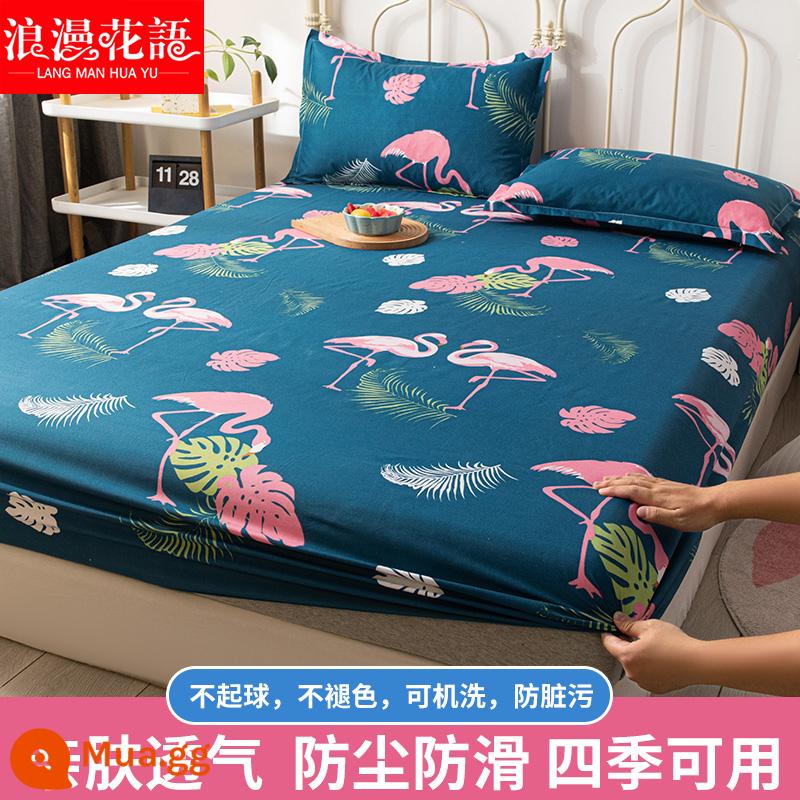 Ga trải giường cố định một mảnh cotton giặt sạch chống trượt ga trải giường Simmons bao gồm tấm ga trải giường bảo vệ chống bụi - Huo Yanniao - Nên lấy hai mảnh và thay đổi chúng