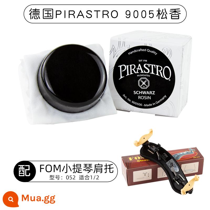 Đức nhập khẩu PIRASTRO nhựa thông đen chuyên nghiệp violon nhựa thông đàn nhị nhựa thông khối 9005 loạt chung - 9005 (nhựa thông đen) + tựa vai violin xốp 1/2