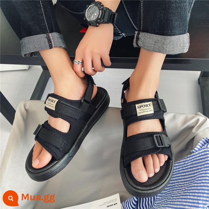 Sandals nam 2023 xu hướng thể thao chống trượt giày đi biển nam mới xì teen Việt Nam đế dày - [Hình ảnh chính] Màu đen