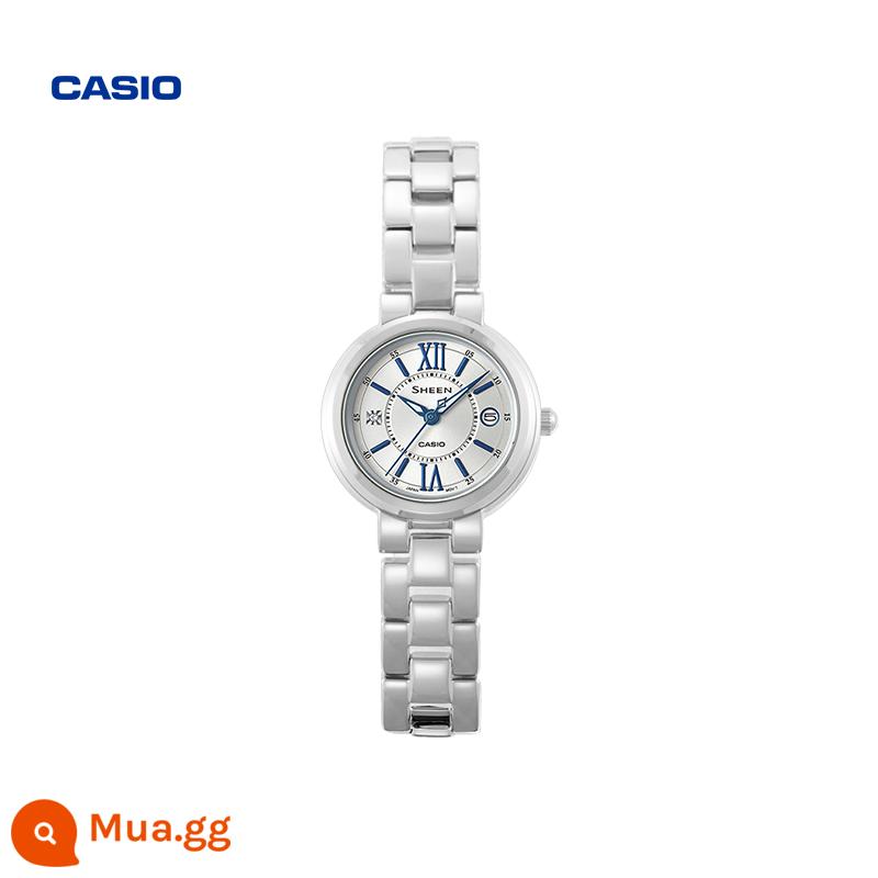 Cửa hàng hàng đầu của Casio SHE-4528 hộp quà tặng thủ công ngôi sao hộ mệnh Đồng hồ nữ mặt số nhỏ CASIO chính hãng - SHE-4528D-7AUPR