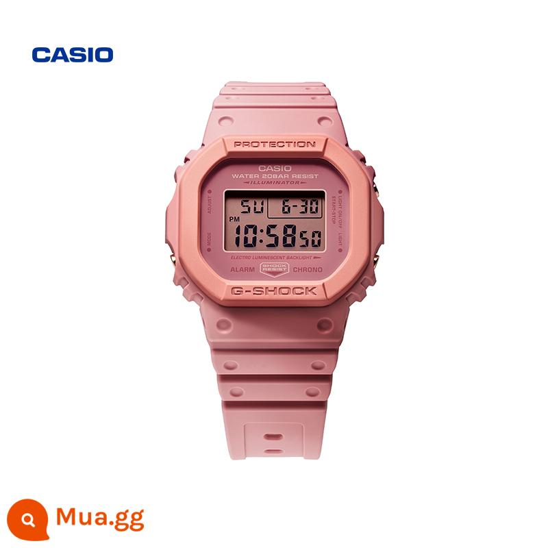 [Wang Hedi cùng phong cách] casio flagship store dòng đồng hồ HỒNG thời thượng dành cho nam và nữ CASIOG-SHOCK - Hộp quà tặng đá cầu DW-5610SL-4A4PFP