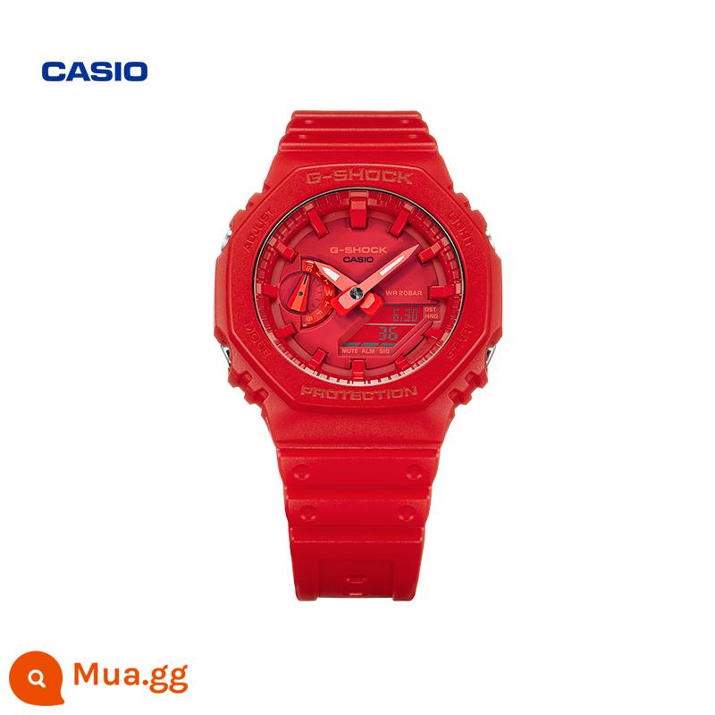 Cửa hàng hàng đầu của Casio GA-2100 Đồng hồ đôi nam hình bát giác hợp thời trang CASIO G-SHOCK - GA-2100-4APR