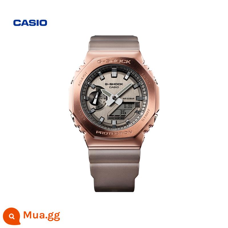 [Wang Hedi cùng phong cách] cửa hàng casio flagship GM-2100 Đồng hồ bát giác bằng kim loại Euro 8 CASIO G-SHOCK - GM-2100MF-5APR