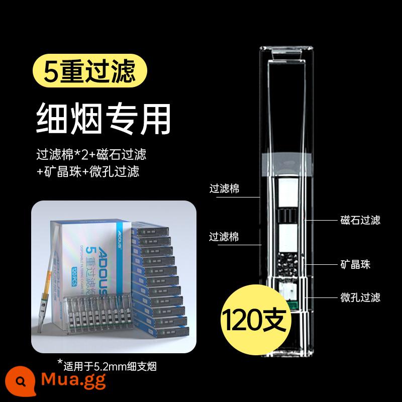 Aidoushi thuốc lá giữ bộ lọc dùng một lần chi nhánh tốt đặc biệt năm nặng tốt khói tar lọc nam và nữ xác thực - Trắng