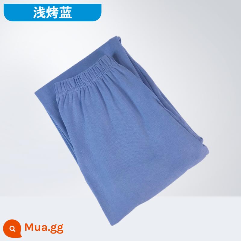 Quần vệ sinh lưng cao cotton nguyên chất 100% cotton cổ điển quần vệ sinh quần trong mỏng dành cho người trung niên và người già cộng với quần cotton rộng rãi - ALight rang xanh 100% cotton