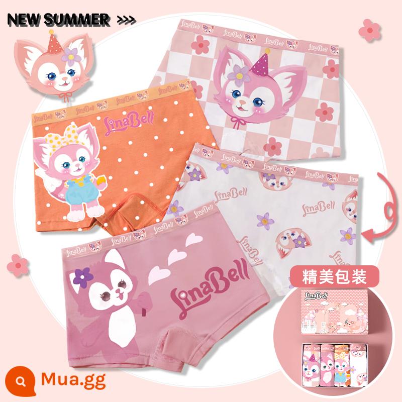 Quần lót bé gái, quần sịp cotton trẻ em, quần sịp võ sĩ Kuromi 100% cotton cho bé gái, quần đùi boxer cho bé - Quần lót boxer-Lina Bell