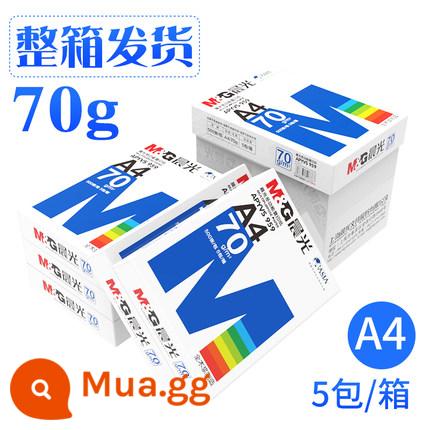 Giấy Chenguang A4 in giấy photocopy đa năng 5 gói 2500 tờ 70g giấy nháp tài liệu văn phòng miễn phí vận chuyển - Blue Morning Light A4/70g/5 gói/2500 tờ