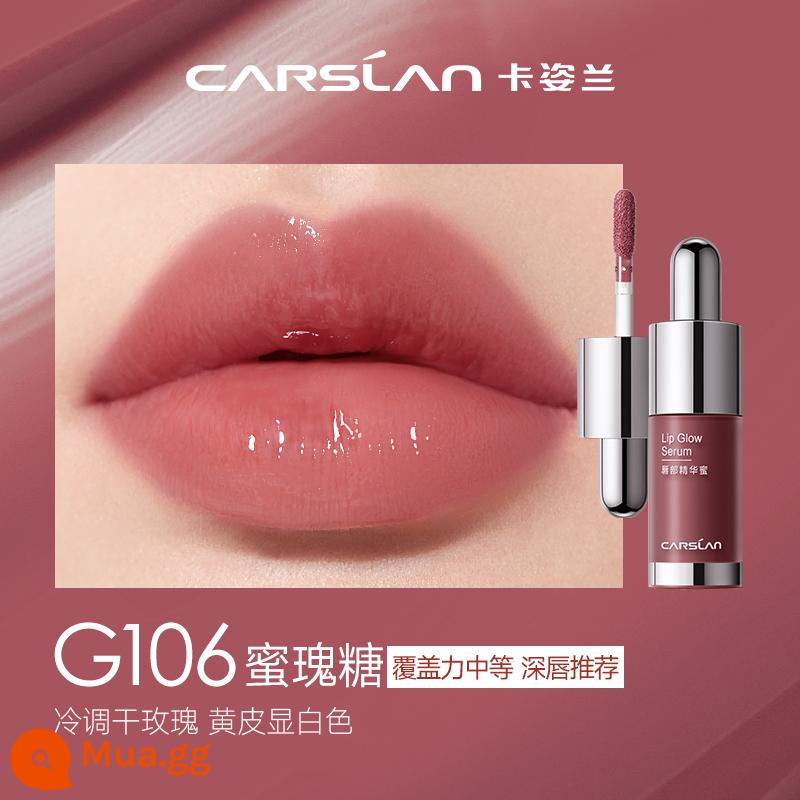 [Siyao Exclusive] Kazilan Coloured Lip Essence Son môi Lip Glaze Lip Care Water Light Nude Female Lip Gloss Son môi Sơn dầu - 106 kẹo hoa hồng mật ong