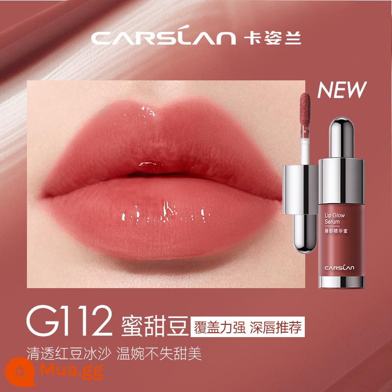 [Siyao Exclusive] Kazilan Coloured Lip Essence Son môi Lip Glaze Lip Care Water Light Nude Female Lip Gloss Son môi Sơn dầu - 112 đậu ngọt mật ong