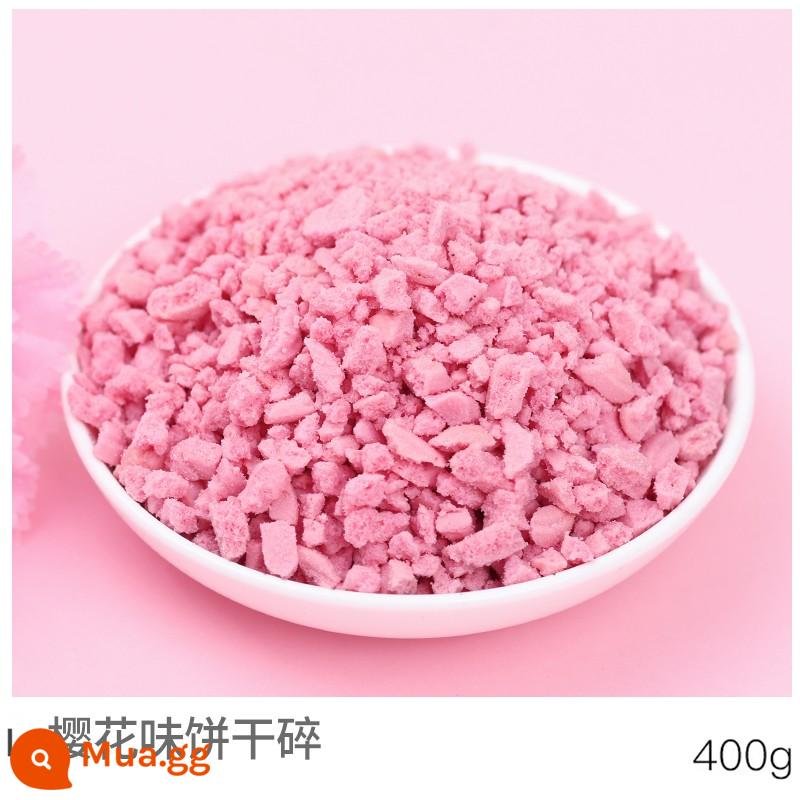 Snow Mei Niang làm đầy vụn bánh quy Oreo 400g gỗ trấu cốc bột bánh quy Kraft vụn bánh quy nguyên liệu làm bánh - Bánh Quy Hương Hoa Anh Đào 400g