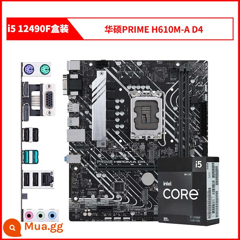 CPU phân tán Inteli5 12400F i512400F/12490F/12400/i3 12100F/12100 - i5 12490F đóng hộp + ASUS PRIME H610M-A DDR4