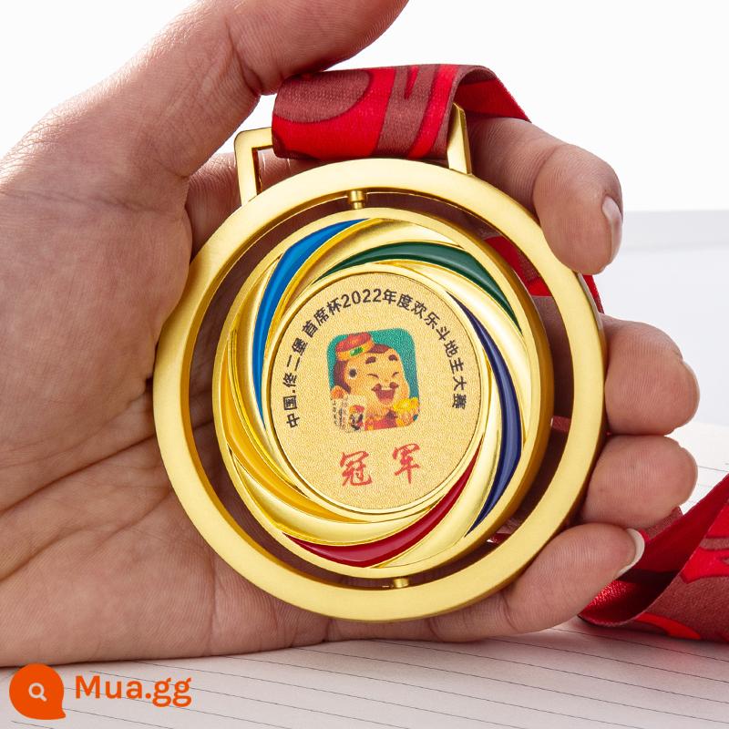 Huy chương pha lê tùy chỉnh trò chơi marathon bóng đá bóng rổ bóng bàn cầu lông kính kim loại nhỏ niêm yết tùy chỉnh - Vòng quay mới-vàng, bạc và đồng tùy chọn